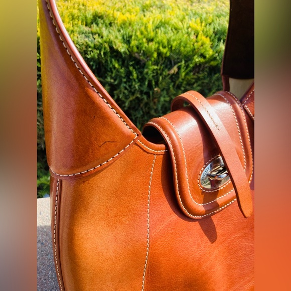 Dooney & Bourke Toscana Leather Shoulder Bag - Picture 9 of 12